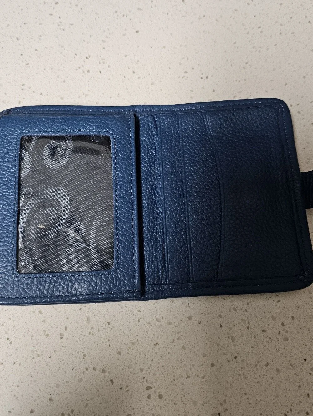 Brighton French Blue Leather Bellissimo Heart Small Wallet